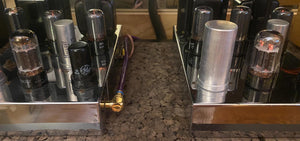 Matched Pair Sylvania 6BL7 6BL7GTA Vacuum Tubes Valves Triple 3 Mica Black Plates
