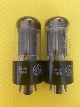 Load image into Gallery viewer, Matched Pair General Electric GE 6BL7 6BL7GTA Vacuum Tubes Valves Black Plates NOS NIB
