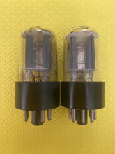 Load image into Gallery viewer, Matched Pair General Electric GE 12SN7 12SN7GT Vacuum Tubes Valves Copper Support Rods
