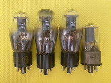 Load image into Gallery viewer, 4 US-Made 6P5 6P5G 6P5GT Vacuum Tubes NOS-Testing Lot Of Four
