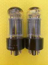 Load image into Gallery viewer, Matched Pair Sylvania 6BL7 6BL7GTA Vacuum Tubes Triple 3 Mica Black Plates
