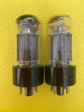 Load image into Gallery viewer, Matched Pair Sylvania 6BL7 6BL7GTA Vacuum Tubes Triple 3 Mica Black Plates
