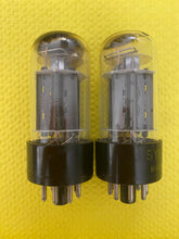 Load image into Gallery viewer, Matched Pair Sylvania 6BL7 6BL7GTA Vacuum Tubes Triple 3 Mica Black Plates
