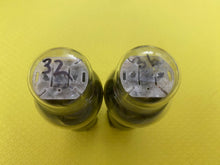 Load image into Gallery viewer, Matched Pair General Electric GE 6P5 6P5G Vacuum Tubes Valves Black Plates Foil Getters Shoulder ST Shape
