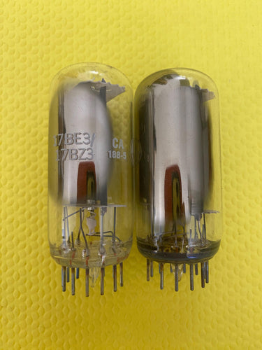 2 General Electric GE 17BE3 / 17BZ3 Vacuum Tube Valves NOS NIB Lot Of Two