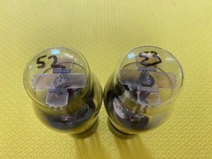 Matched Pair RCA Radiotron Type Number 56 #56 Vacuum Tubes Valves — 2.5 Volt 6J5 / 6SN7 Substitute