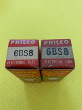 Load image into Gallery viewer, 2 Philco 6BS8 Vacuum Tubes Valves NOS NIB Lot Of Two
