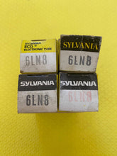 Load image into Gallery viewer, 4 Sylvania 6LN8 Vacuum Tubes Valves NOS NIB Lot Of Four
