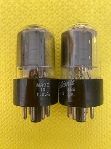 Matched Pair General Electric GE 12SN7 12SN7GT Vacuum Tubes Valves NOS NIB