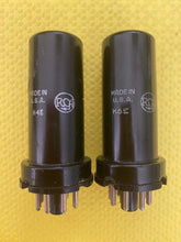 Load image into Gallery viewer, Matched Pair RCA 6N7 JAN-CRC-6N7 Vacuum Tubes Valves Milspec
