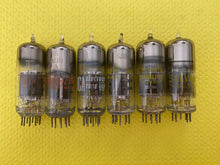 Load image into Gallery viewer, 6 US-Made 6AU8 6AU8A Vacuum Tubes NOS NIB Lot Of Six
