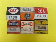 Load image into Gallery viewer, 6 US-Made 6AU8 6AU8A Vacuum Tubes NOS NIB Lot Of Six
