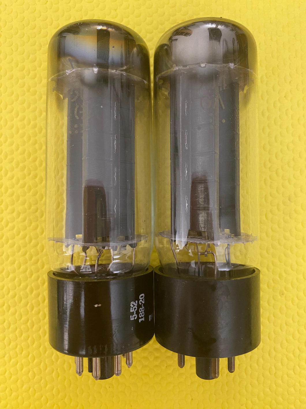 2 General Electric GE 5U4 5U4GA Vacuum Tubes Valves Rectifiers Black Plate Lot Of Two