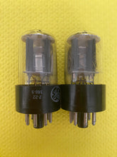Load image into Gallery viewer, Matched Pair General Electric GE 12SN7 12SN7GT Vacuum Tubes Valves Copper Support Rods
