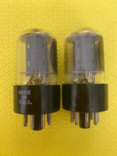 Load image into Gallery viewer, Matched Pair General Electric GE 12SN7 12SN7GT Vacuum Tubes Valves Copper Support Rods NOS-Testing
