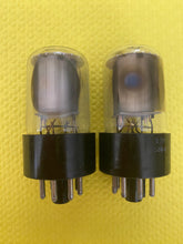 Load image into Gallery viewer, Matched Pair General Electric GE 12SN7 12SN7GT Vacuum Tubes Valves Copper Support Rods NOS-Testing
