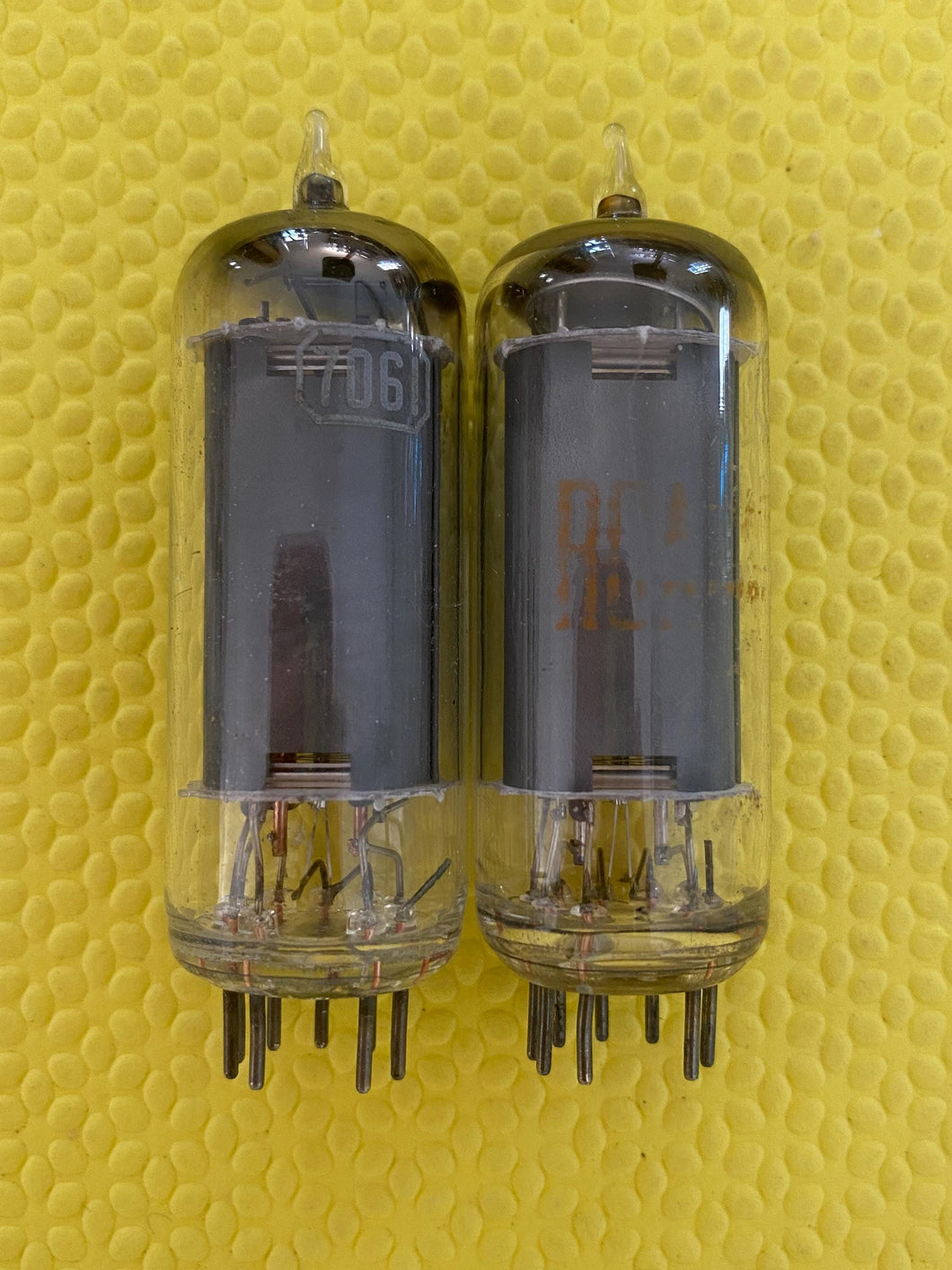2 RCA 7061 12AB7 Vacuum Tubes Valves Industrial Version Lot Of Two