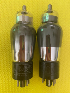 2 GM Delco 6U7 Vacuum Tubes Valves Lot of Two