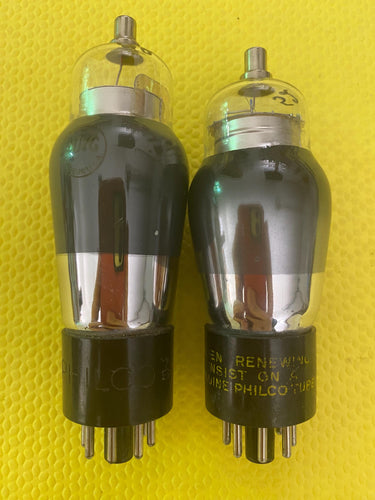 2 Philco 6U7 Vacuum Tubes Valves Lot of Two