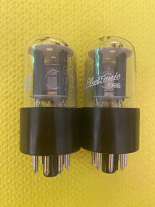 Matched Pair General Electric GE 6SN7 6SN7GTB Vacuum Tubes Valves Phono Preamp Grade Copper Support Rods Top Filament NOS NIB