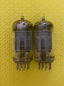 Matched Pair RCA 5963 12AU7 12AU7A Vacuum Tubes Valves Black Plate Industrial-Grade