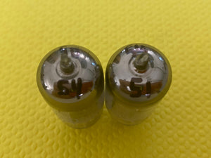 Matched Pair RCA 5963 12AU7 12AU7A Vacuum Tubes Valves Black Plate Industrial-Grade