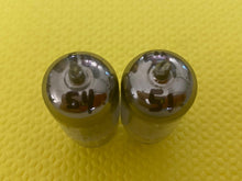Load image into Gallery viewer, Matched Pair RCA 5963 12AU7 12AU7A Vacuum Tubes Valves Black Plate Industrial-Grade
