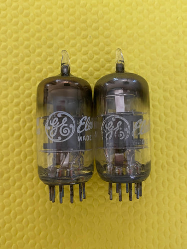 2 General Electric GE 9U8 9U8A Vacuum Tubes Valves NOS NIB Lot Of Two