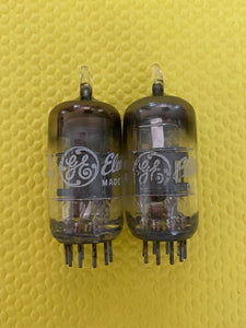 2 General Electric GE 9U8 9U8A Vacuum Tubes Valves NOS NIB Lot Of Two