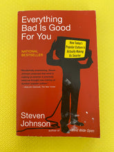 Load image into Gallery viewer, Everything Bad Is Good For You How Today's Culture Is Actually Making Us Smarter Steven Johnson Riverhead Books 2005
