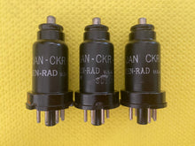 Load image into Gallery viewer, 3 Ken-Rad 6L7 JAN-CKR-6L7 VT87 Vacuum Tubes Valves Milspec Lot of Three
