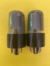 Load image into Gallery viewer, Matched Pair RCA 6SL7 6SL7GT Vacuum Tubes Valves Gray Bottle
