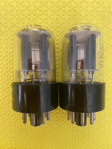 Matched Pair General Electric GE 12SN7 12SN7GT Vacuum Tubes Valves NOS NIB