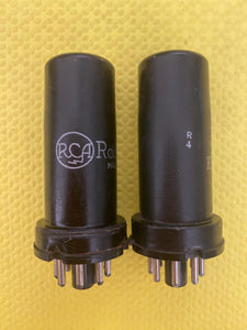 Matched Pair RCA 6N7 Vacuum Tubes Valves