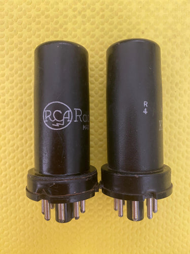 Matched Pair RCA 6N7 Vacuum Tubes Valves