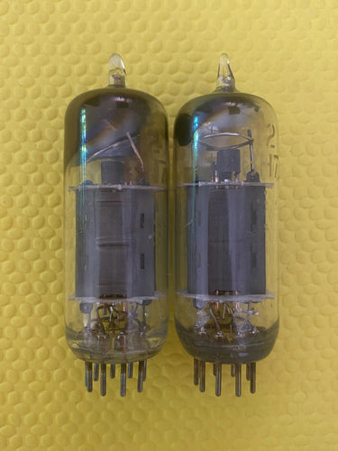 Matched Pair General Electric GE 12BH7 12BH7A Vacuum Tubes Valves 12AU7 Substitute For Tube Rolling NOS-Testing