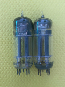 Matched Pair General Electric GE 12BH7 12BH7A Vacuum Tubes Valves 12AU7 Substitute For Tube Rolling NOS-Testing