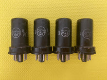 Load image into Gallery viewer, 4 RCA 12SG7 VT209 VT-209 Vacuum Tubes Valves Milspec Large Logo Lot Of Four
