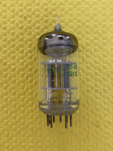 General Electric GE 6201 12AT7 JAN-12AT7WC ECC81 Vacuum Tube Valve NOS-Testing Milspec Industrial Copper Support Rods 12MM Plates