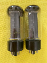 Load image into Gallery viewer, Matched Pair Westinghouse 5U4 5U4GB Vacuum Tubes Rectifier Black Plates
