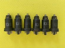 Load image into Gallery viewer, 6 RCA 6F5 Vacuum Tubes Valves Small Logo Lot Of Six
