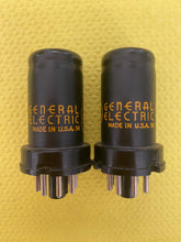 Load image into Gallery viewer, Matched Pair General Electric GE 6SJ7 6J8P Vacuum Tubes Valves NOS NIB
