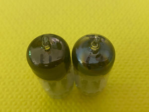 Matched Pair General Electric GE 12BH7 12BH7A Vacuum Tubes Valves 12AU7 Substitute For Tube Rolling NOS-Testing