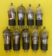 Load image into Gallery viewer, 9 RCA Radiotron UY-224 UY224 24 #24 Vacuum Tubes Valves Globe Balloon Mesh Plate Lot Of Nine
