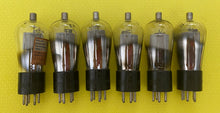 Load image into Gallery viewer, 6 Cunningham C-324 324 #324 Vacuum Tubes Globe Balloon Mesh Plate Lot Of Six
