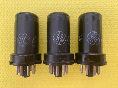 3 General Electric GE 12SG7 Vacuum Tubes Valves Lot Of Three