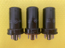 Load image into Gallery viewer, 3 General Electric GE 12SG7 JAN-CG-12SG7 Vacuum Tubes Valves Milspec Lot Of Three

