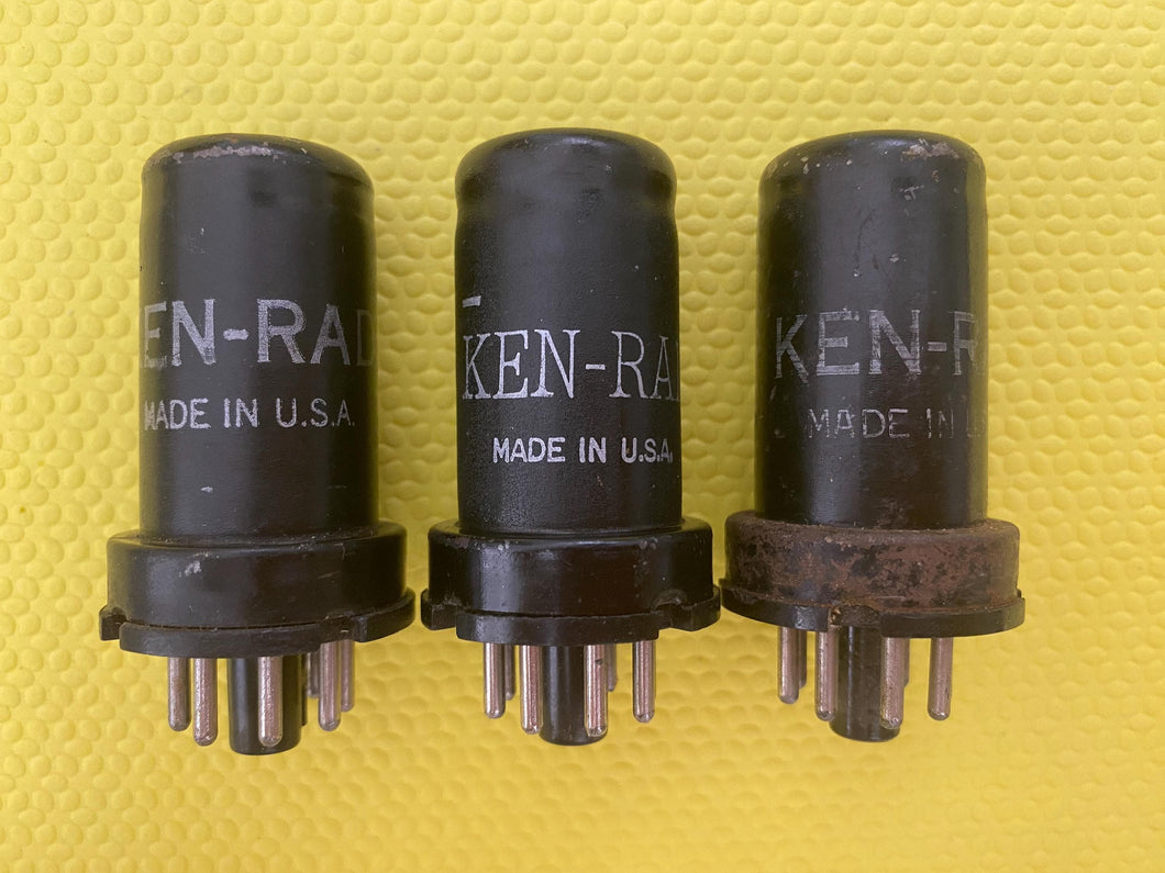3 Ken-Rad 12SG7 Vacuum Tubes Valves Lot Of Three