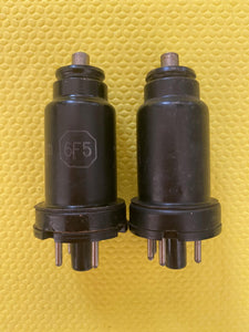 2 Cunningham 6F5 6F5GT Vacuum Tubes Valves Lot Of Two