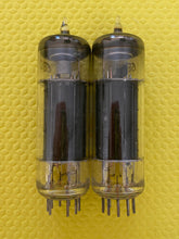 Load image into Gallery viewer, 2 Sylvania 6BQ5 EL84 Vacuum Tubes Valves Black Plate O Getters Lot Of Two
